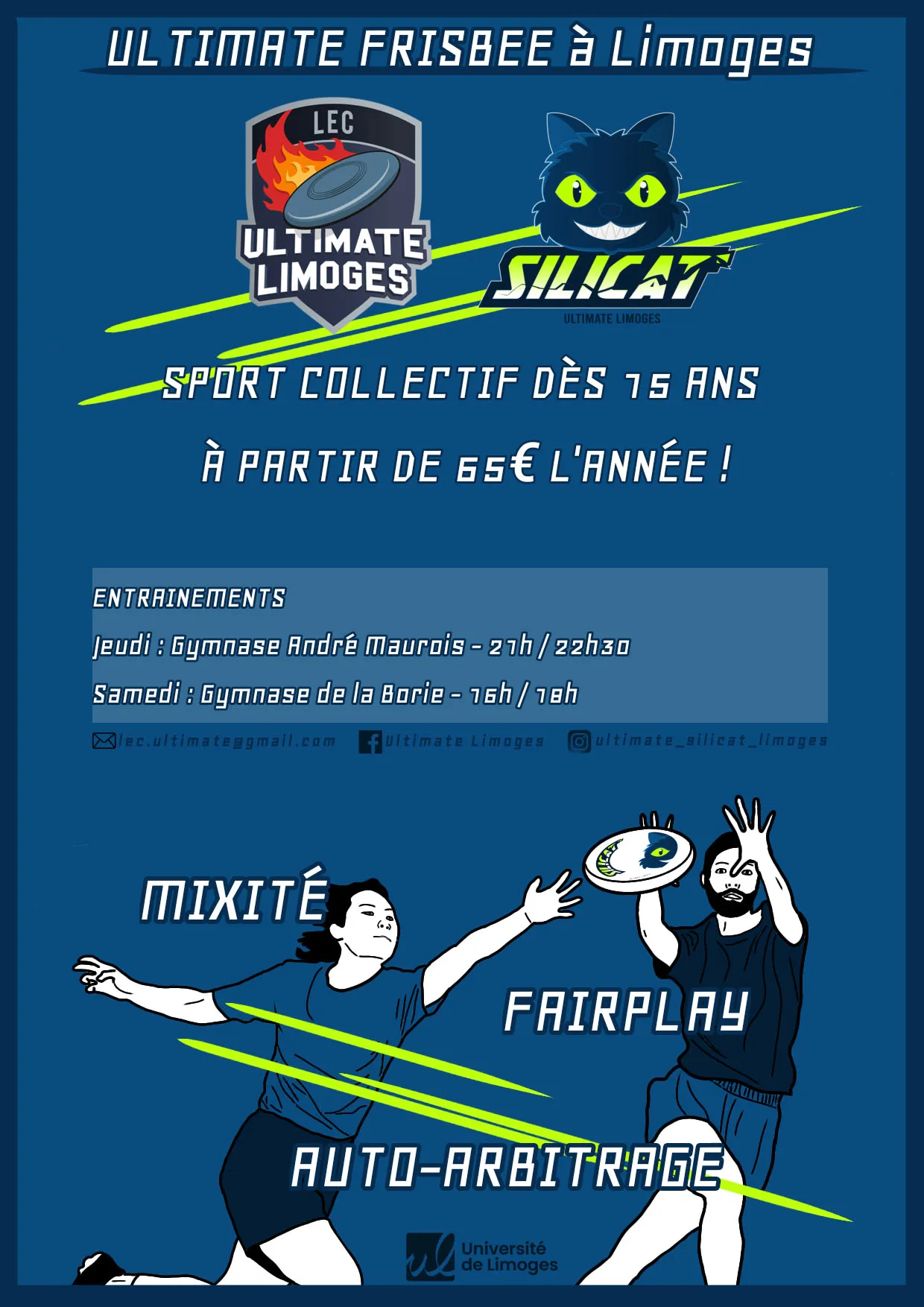 Affiche du club d ultimate LEC Limoges
